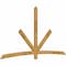 Ekena Millwork Alberta Rough Sawn Timber Gable Bracket, Western Red Cedar, 108"W x 58"H x 2"D x 4"F, 13/12 Pitch GBW108X58X0204ALB00RWR - alternate 2